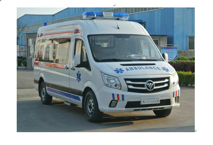 福田新款圖雅諾長(zhǎng)軸救護(hù)車